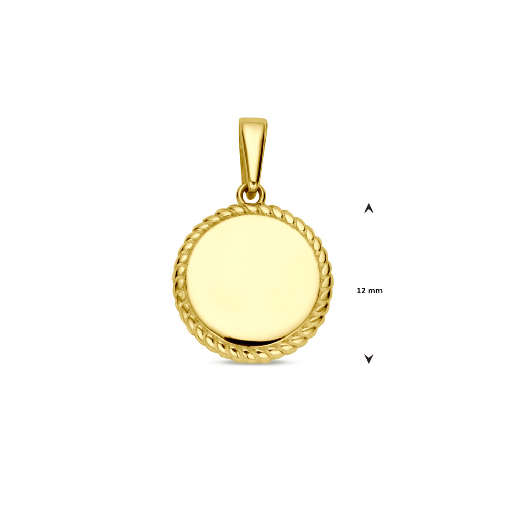 gouden-graveerhanger-met-gedraaide-rand-12-mm-breed-hoogte-18-mm