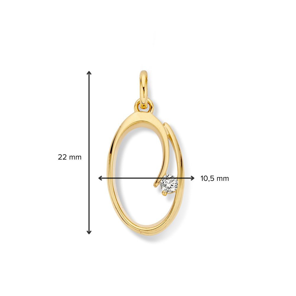 gouden-hanger-met-ovale-vorm-en-solitaire-zirkonia-10-5-mm-breed-hoogte-22-mm