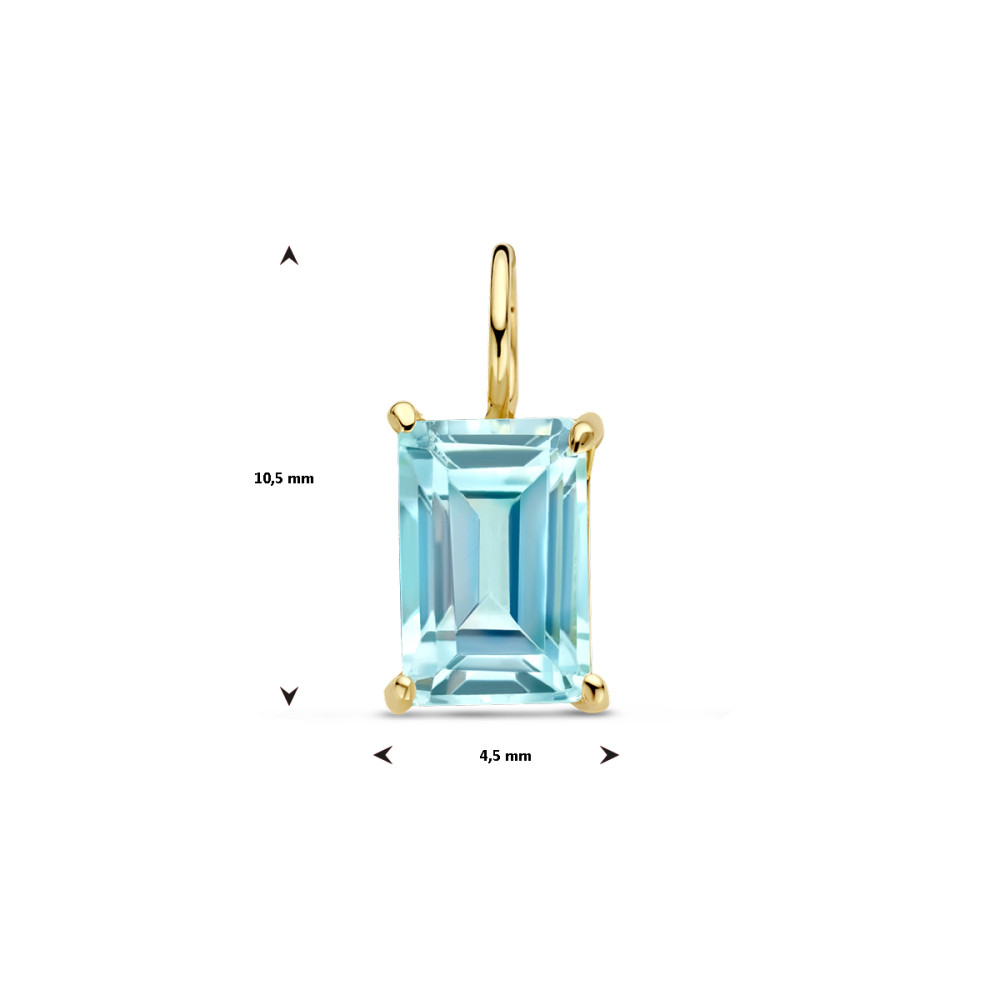 gouden-hanger-met-rechthoekige-blauwe-topaas-4-5-mm-breed-hoogte-10-5-mm
