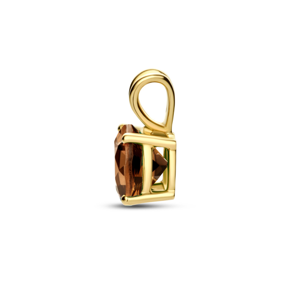 gouden-hanger-met-ronde-bruine-rookkwarts-6-4-mm-breed-hoogte-10-5-mm