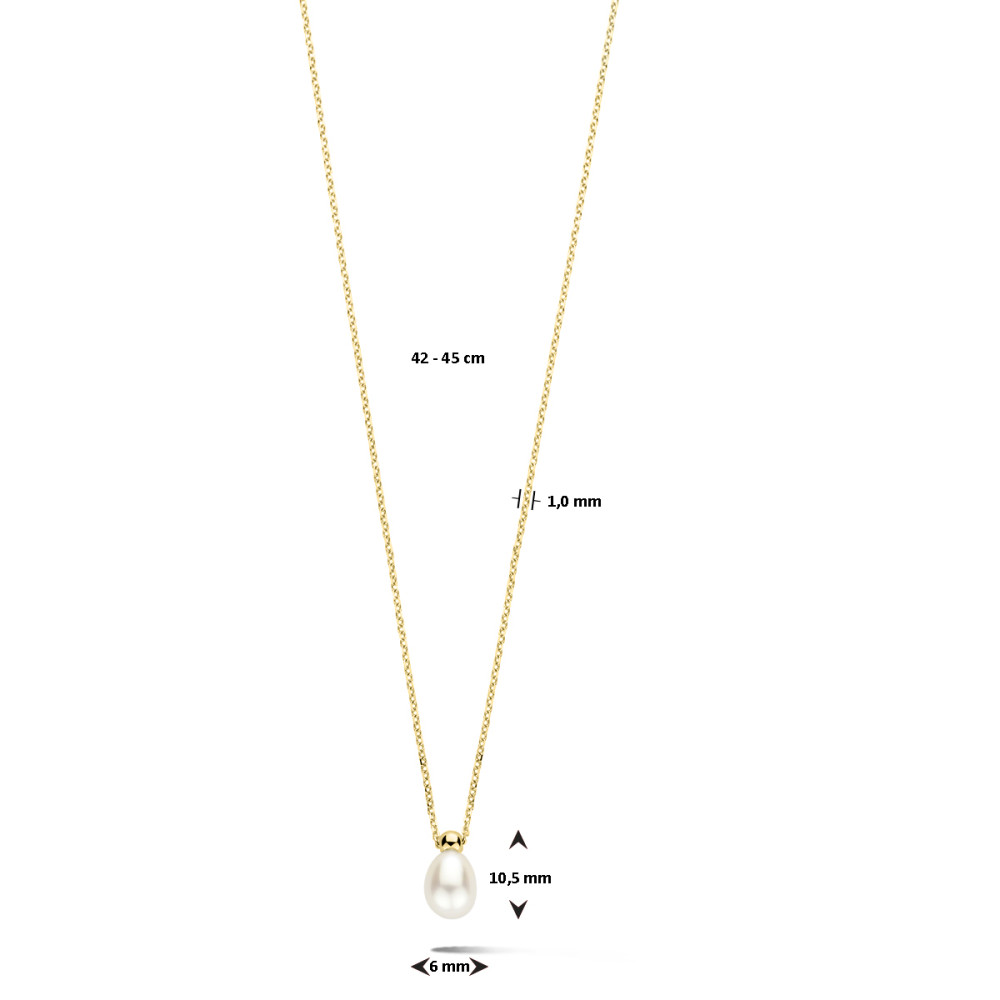 gouden-ketting-met-ovale-witte-zoetwaterparel-lengte-42-cm-45-cm