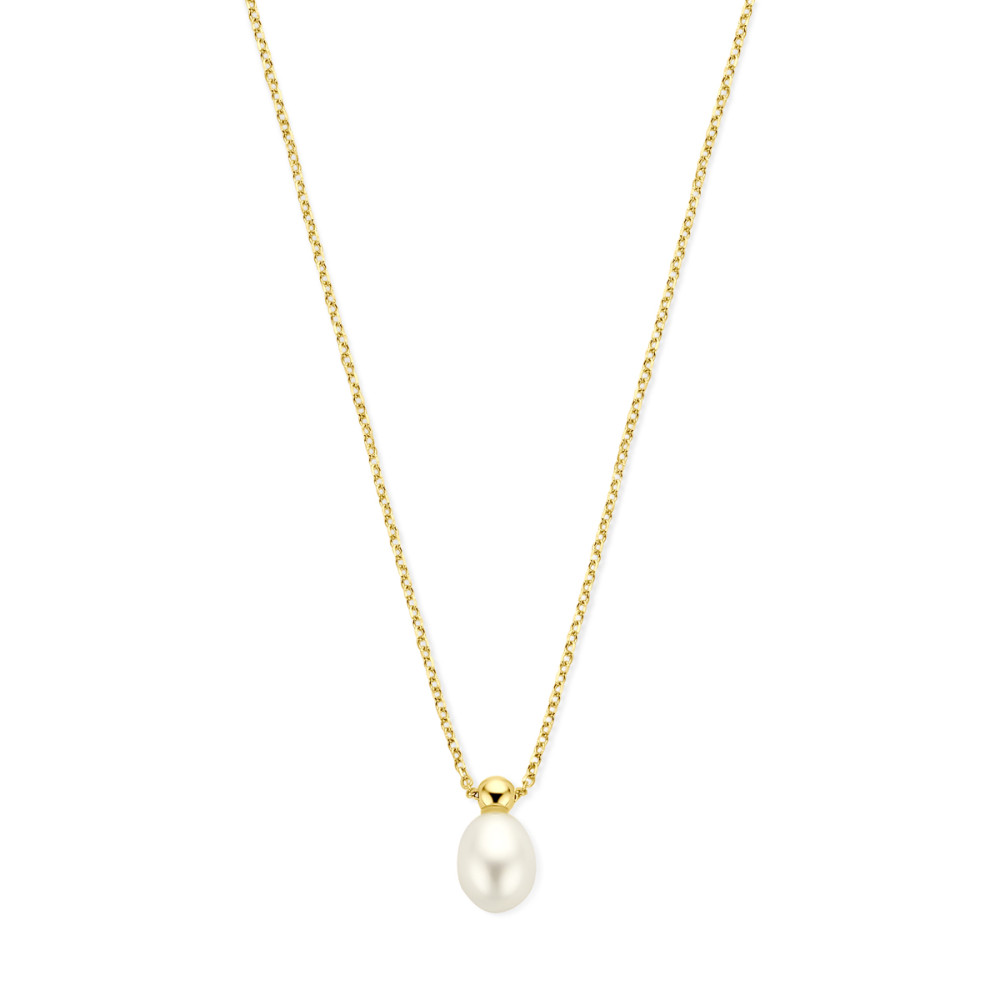gouden-ketting-met-ovale-witte-zoetwaterparel-lengte-42-cm-45-cm