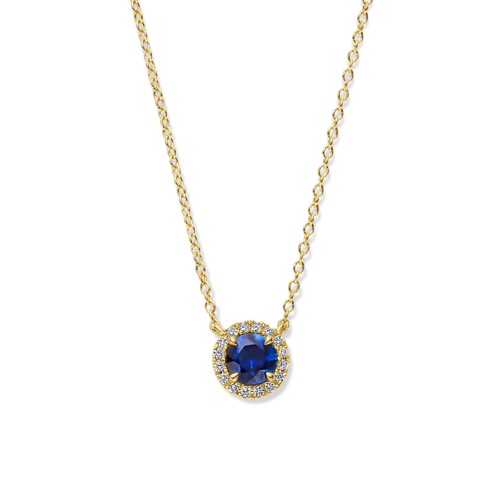 gouden-ketting-met-ronde-saffier-en-diamant-hanger-0-05-crt-lengte-41-43-45-cm