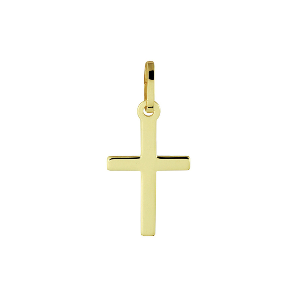 gouden-kruisje-met-subtiele-lijn-in-het-midden-10-mm-breed-hoogte-14-5-mm