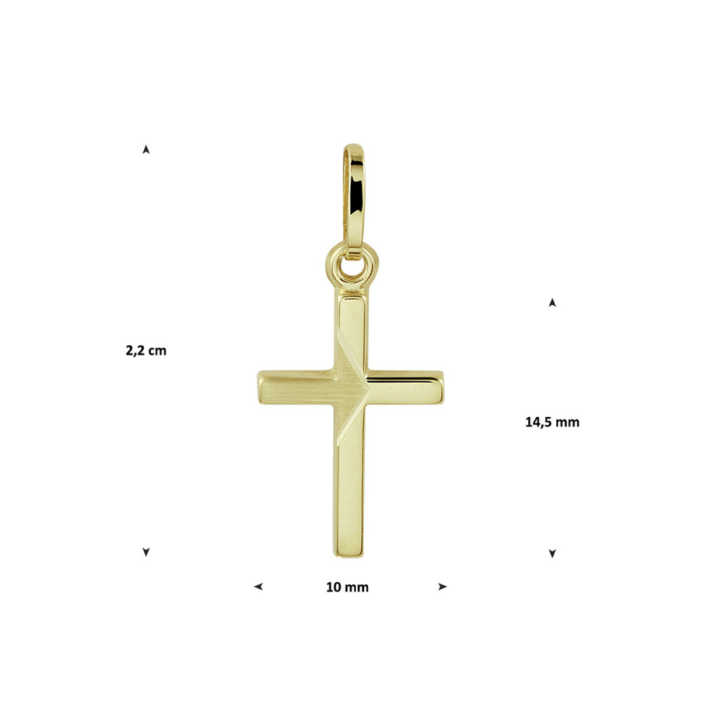 gouden-kruisje-met-subtiele-lijn-in-het-midden-10-mm-breed-hoogte-14-5-mm