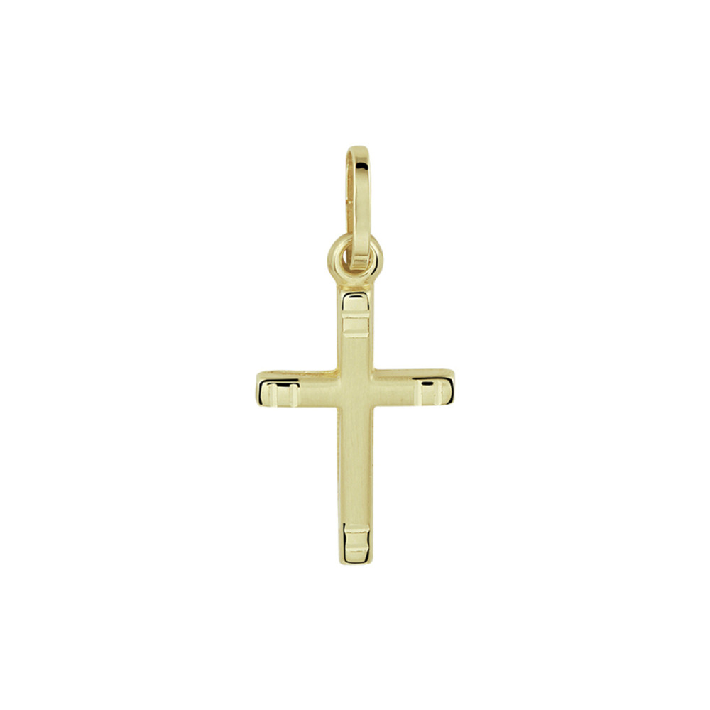 gouden-kruisje-met-subtiele-lijnen-10-mm-breed-hoogte-14-5-mm