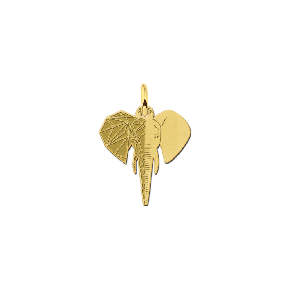 gouden-olifant-hanger-met-geometrisch-patroon-18-mm-breed-hoogte-18-5-mm