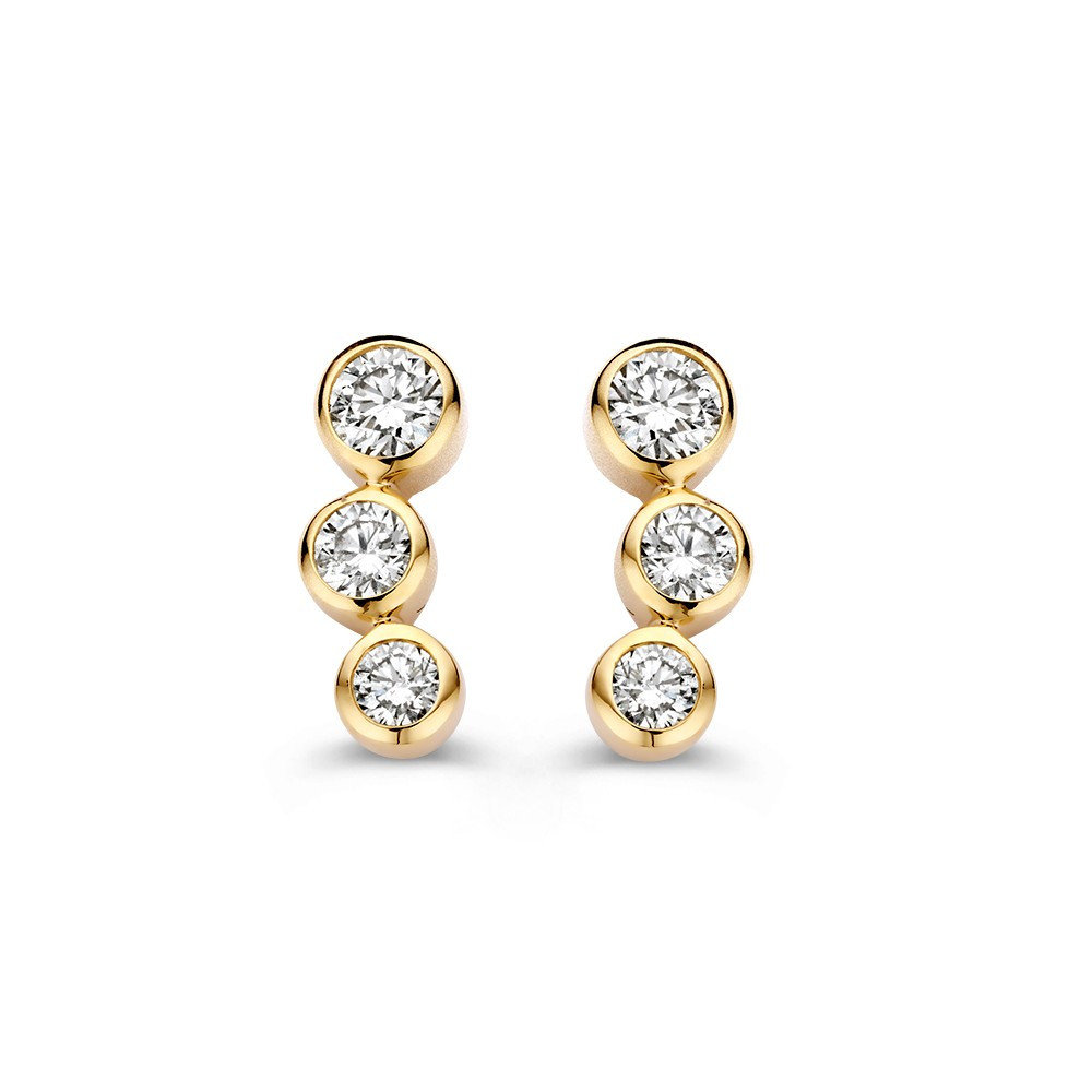 gouden-oorstekers-met-diamant-0-34-crt-hoogte-10-mm
