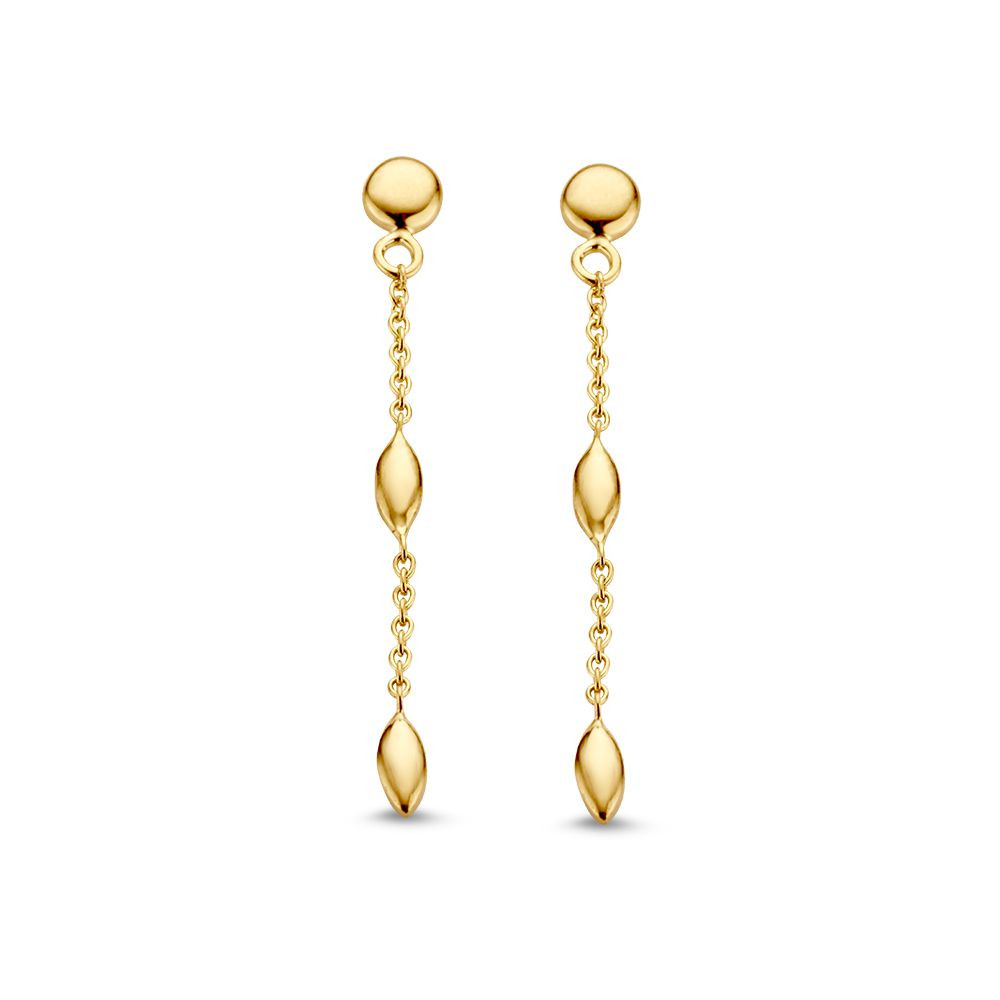 gouden-oorstekers-met-hangertjes-14-karaat