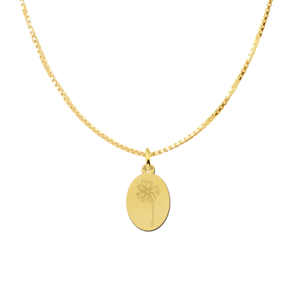 gouden-ovale-geboortebloem-hanger-12-mm-breed-hoogte-16-mm
