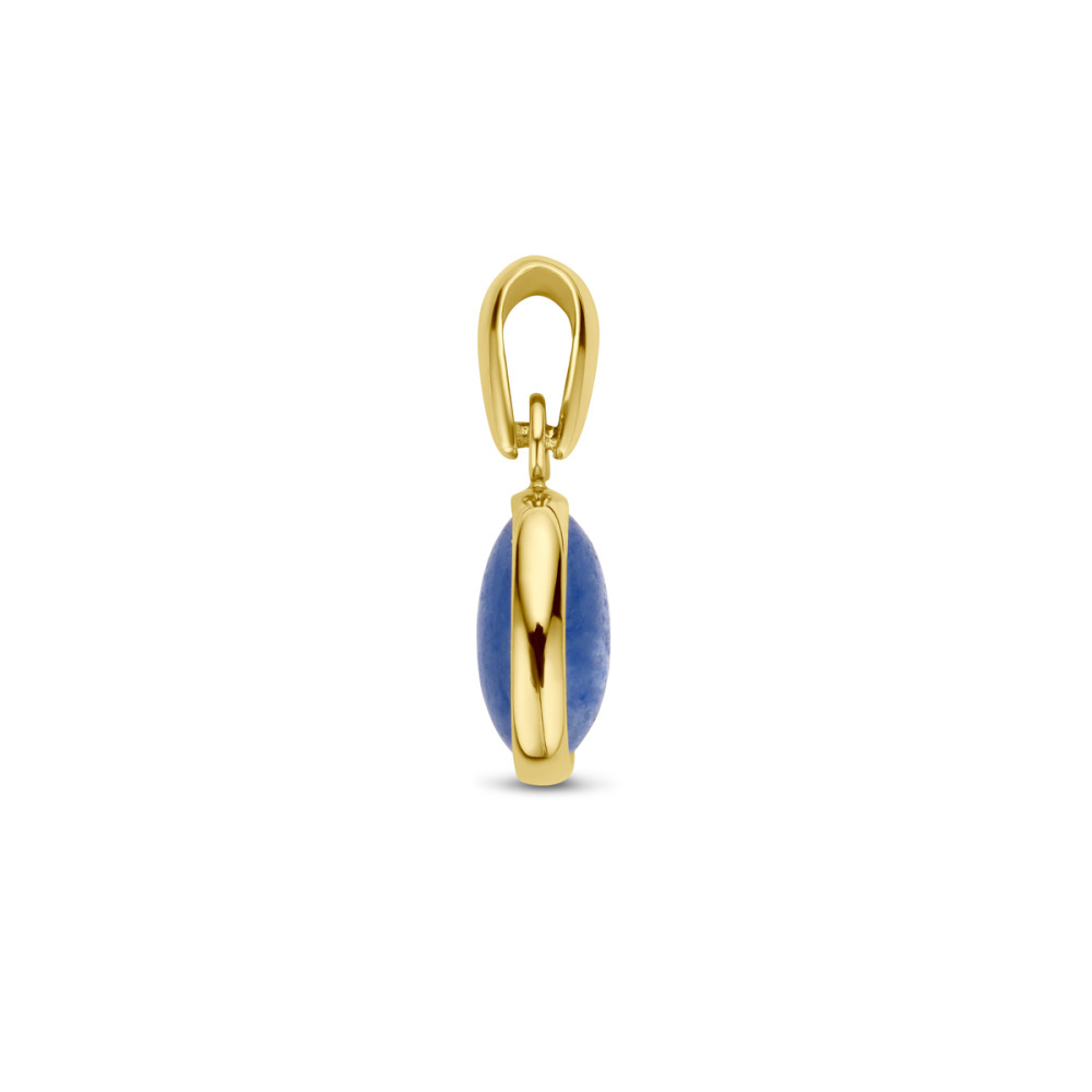 gouden-ovale-hanger-met-blauwe-kwarts-7-mm-breed-hoogte-16-mm