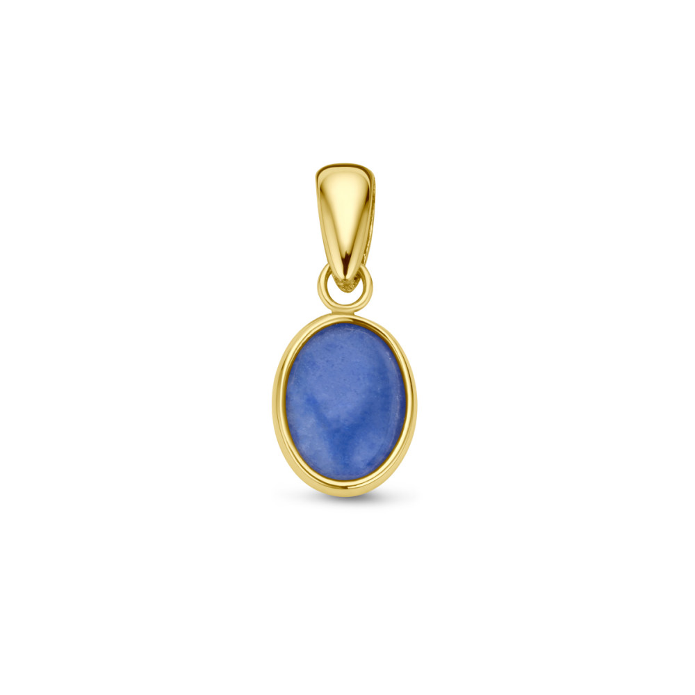 gouden-ovale-hanger-met-blauwe-kwarts-7-mm-breed-hoogte-16-mm