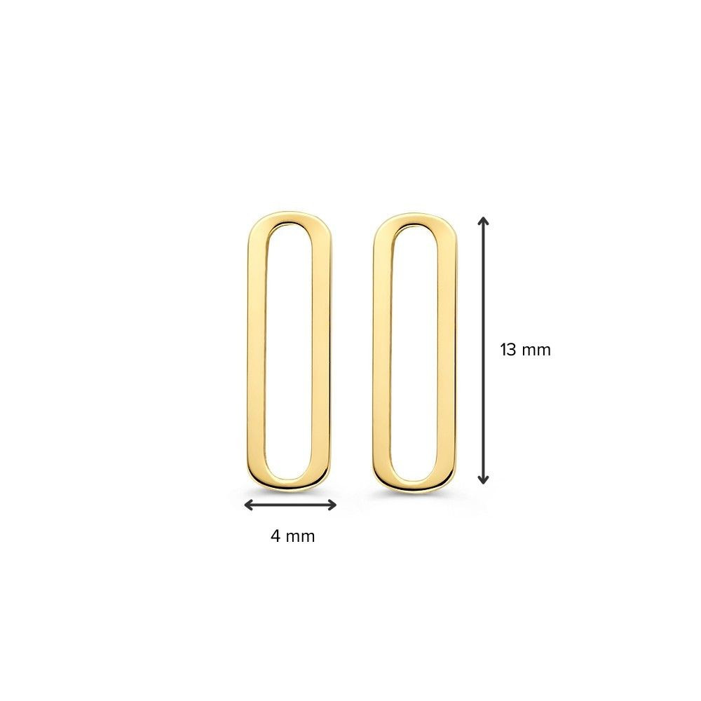 gouden-paperclip-oorknopjes-4-mm-breed-hoogte-10-mm