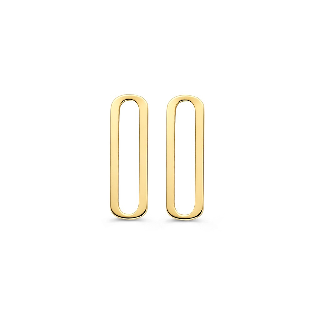 gouden-paperclip-oorknopjes-4-mm-breed-hoogte-10-mm