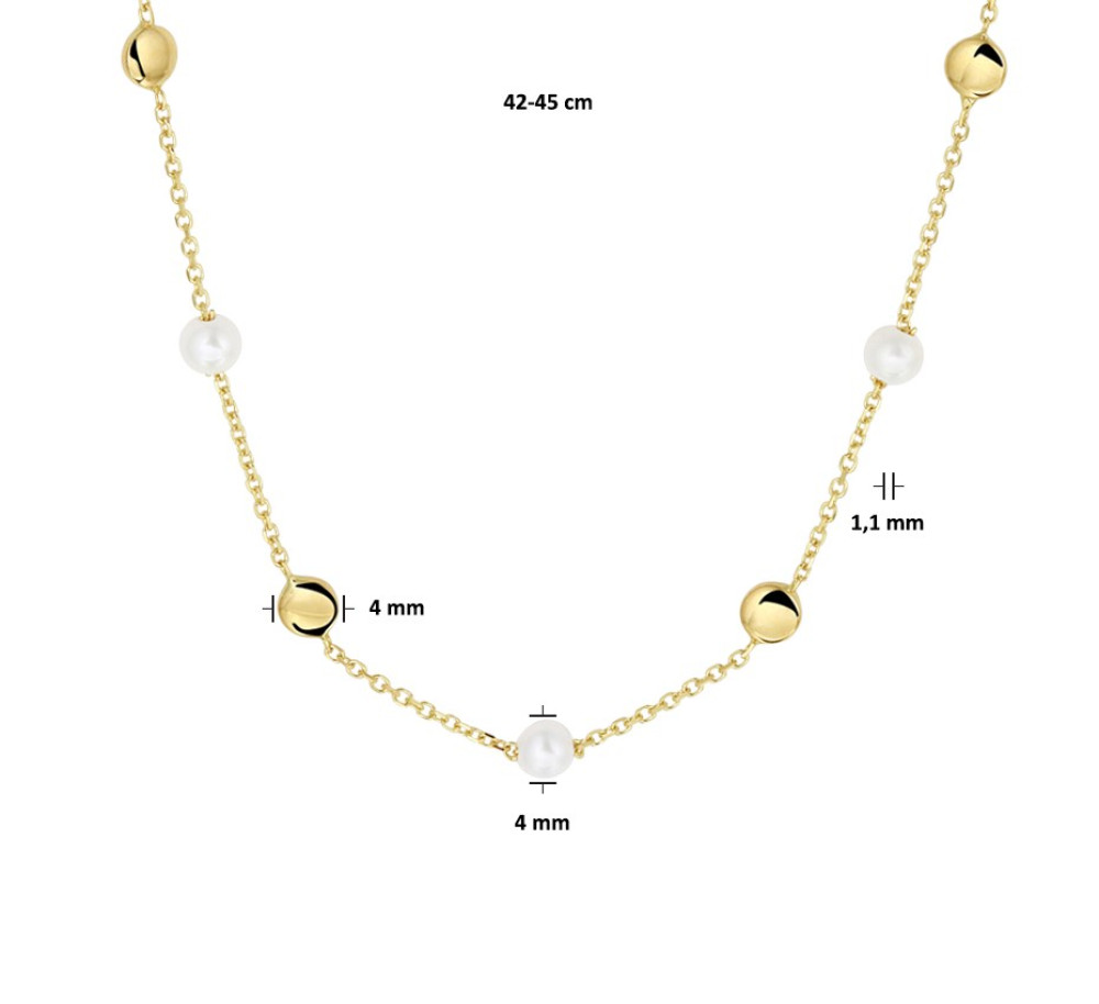 gouden-parelcollier-met-edelsteen-ketting-met-hanger-breedte-1-mm