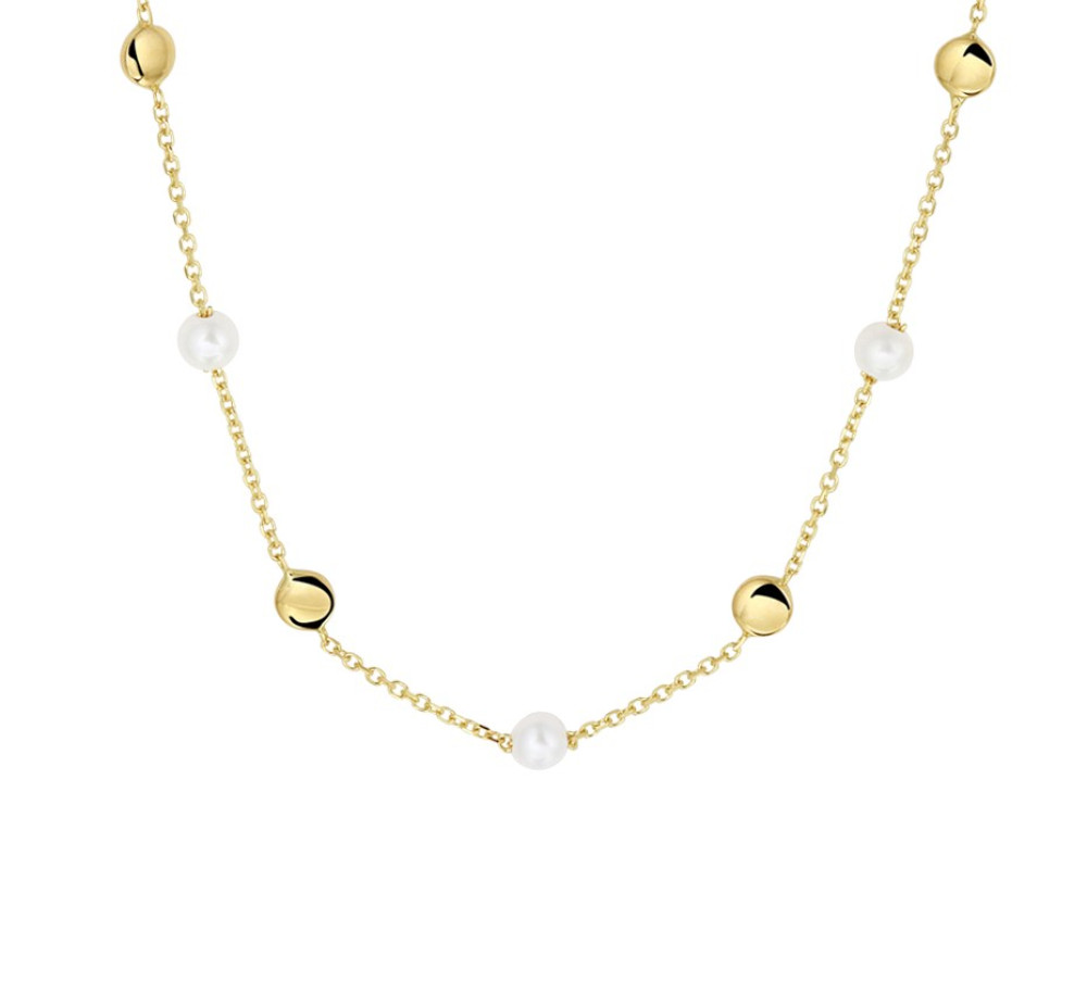 gouden-parelcollier-met-edelsteen-ketting-met-hanger-breedte-1-mm