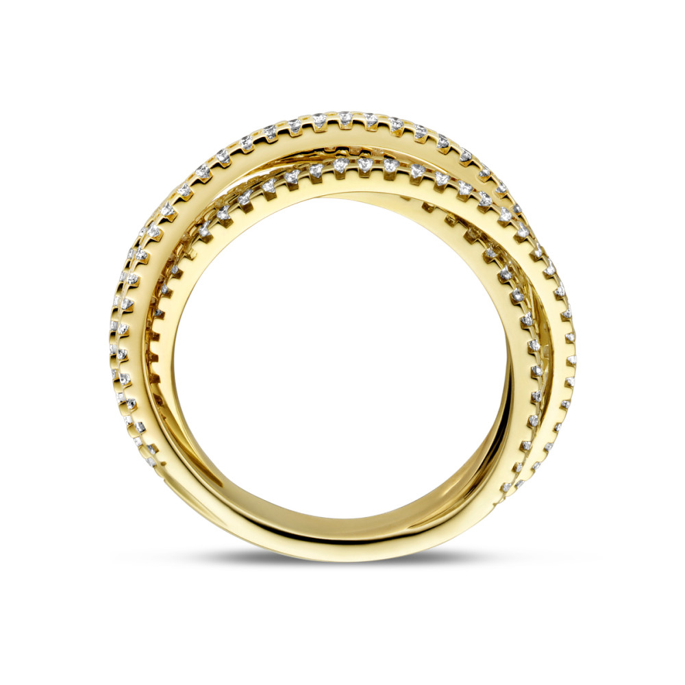 gouden-pave-crossover-ring-met-diamanten-0-66-crt