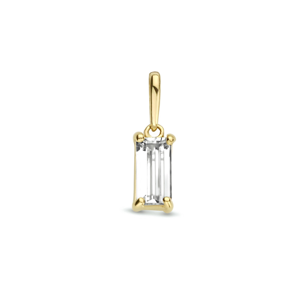 gouden-rechthoekige-hanger-met-transparante-zirkonia-4-mm-breed-hoogte-14-mm