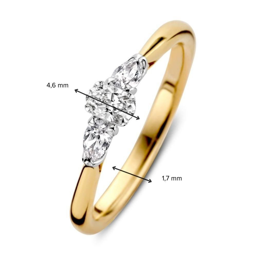 gouden-ring-met-1-ovaal-en-2-peer-geslepen-diamanten-0-35-crt-in-witgouden-zetting
