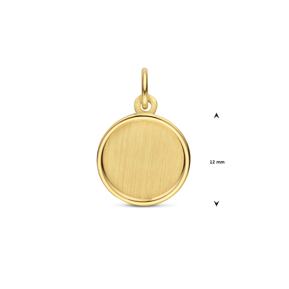gouden-ronde-graveerhanger-met-mat-en-glanzend-oppervlak-diameter-18-mm