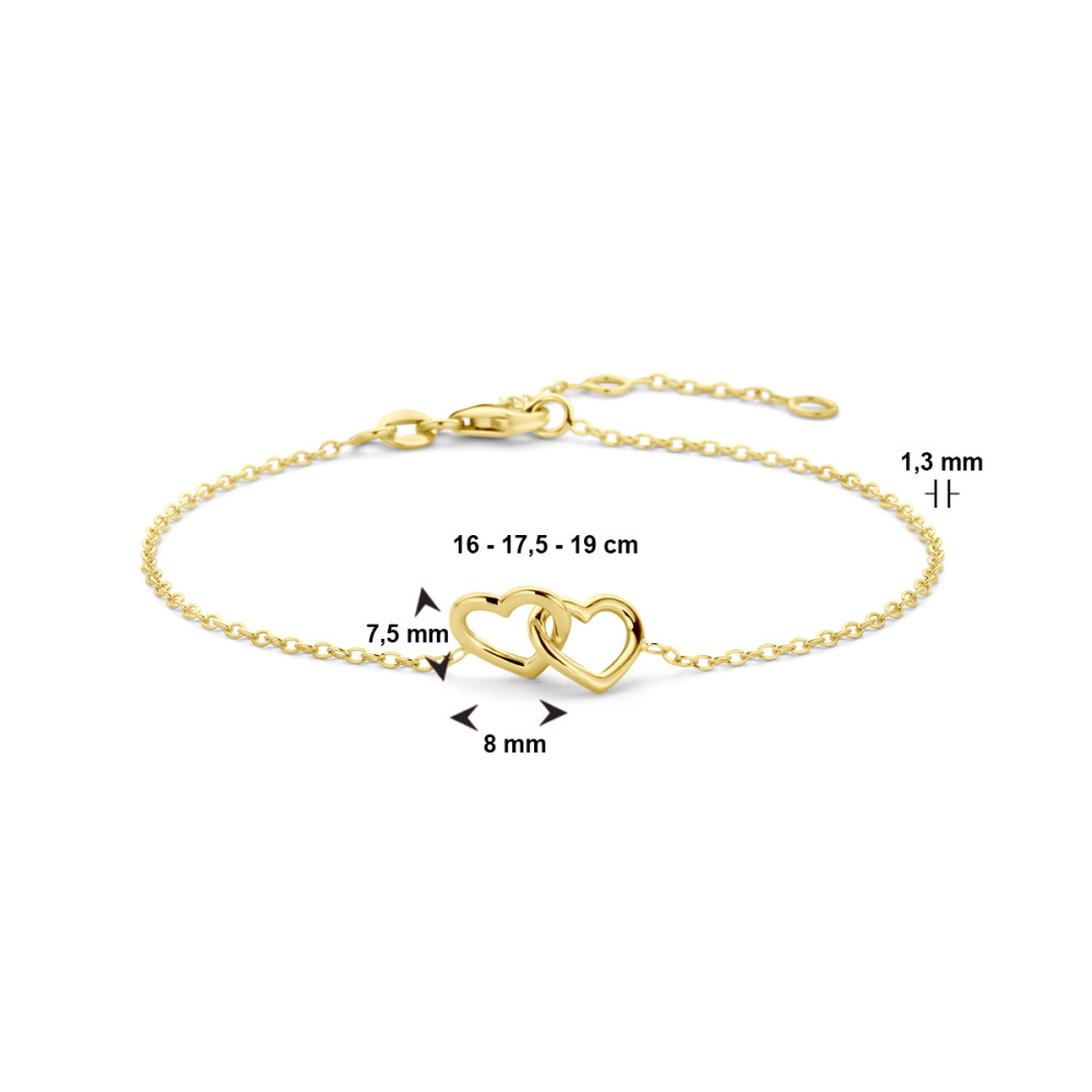 gouden-schakelarmband-dubbele-harten-14-karaat-8-mm-breedte-lengte-16-17-5-19-cm