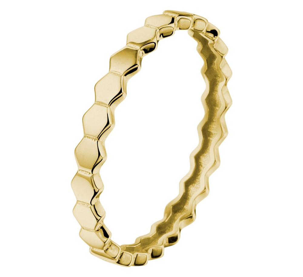 gouden-schakelring-met-zeshoekig-design