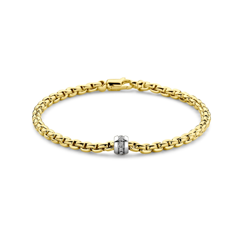 gouden-slangenarmband-met-diamanten-centraal-element