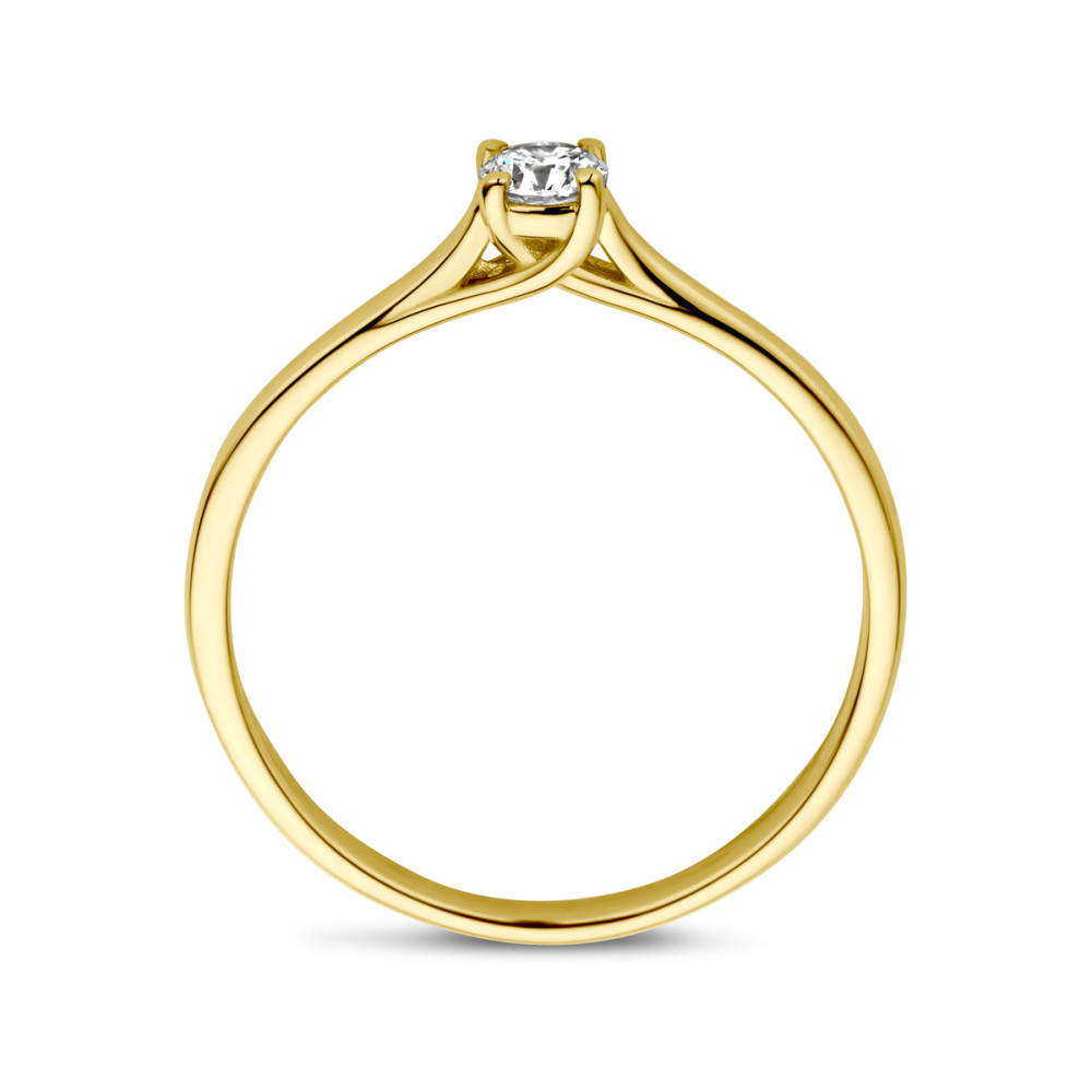 gouden-solitair-ring-met-ronde-diamant-0-15-crt