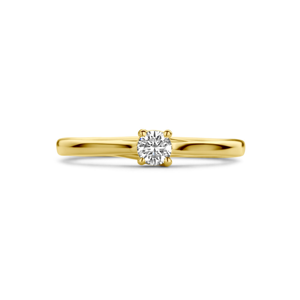 gouden-solitair-ring-met-ronde-diamant-0-15-crt