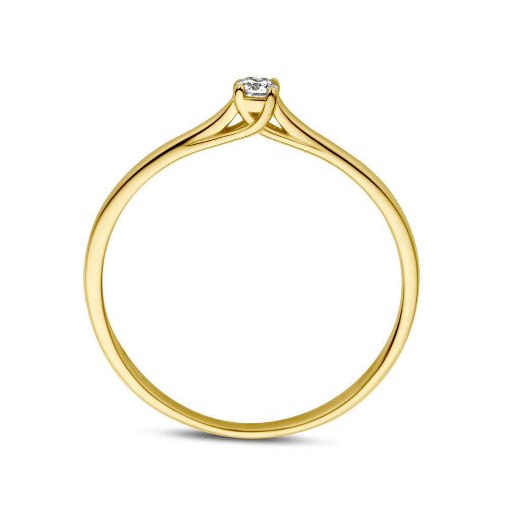 gouden-solitair-ring-met-ronde-diamant