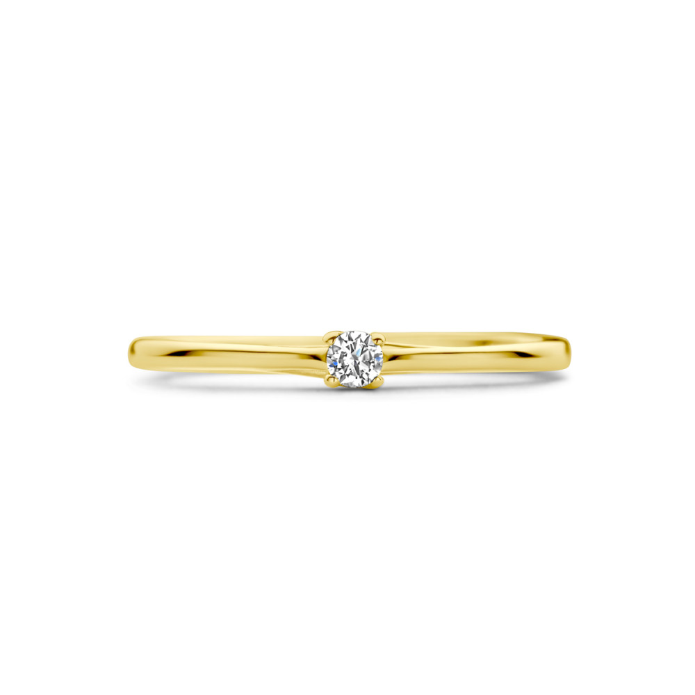 gouden-solitair-ring-met-ronde-diamant