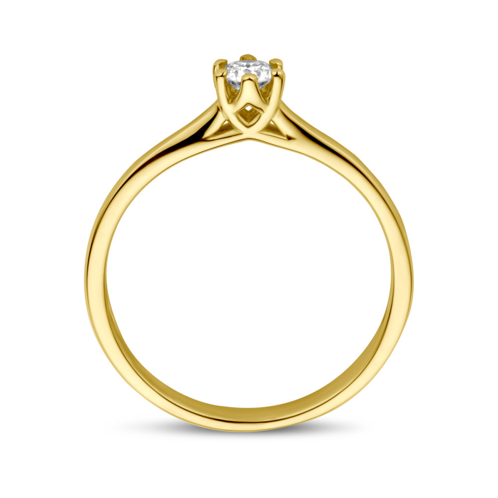 gouden-solitair-ring-met-ronde-diamant-in-klauwzetting