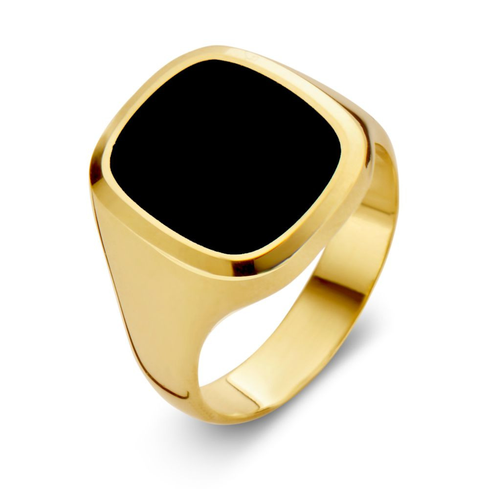 gouden-zegelring-met-vierkante-onyx-steen