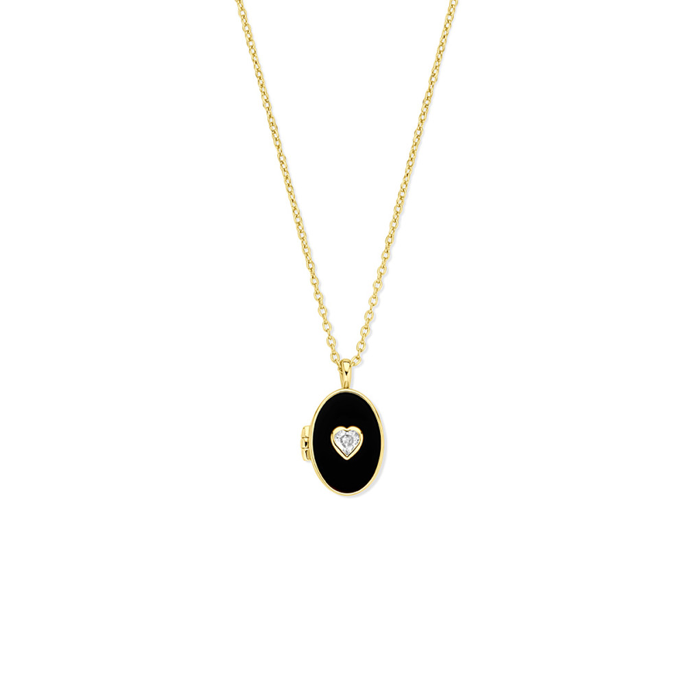 goudkleurige-ketting-met-zwart-onyx-medaillon-en-zirkonia-hart-0-5-mm-breedte-lengte-42-45-cm