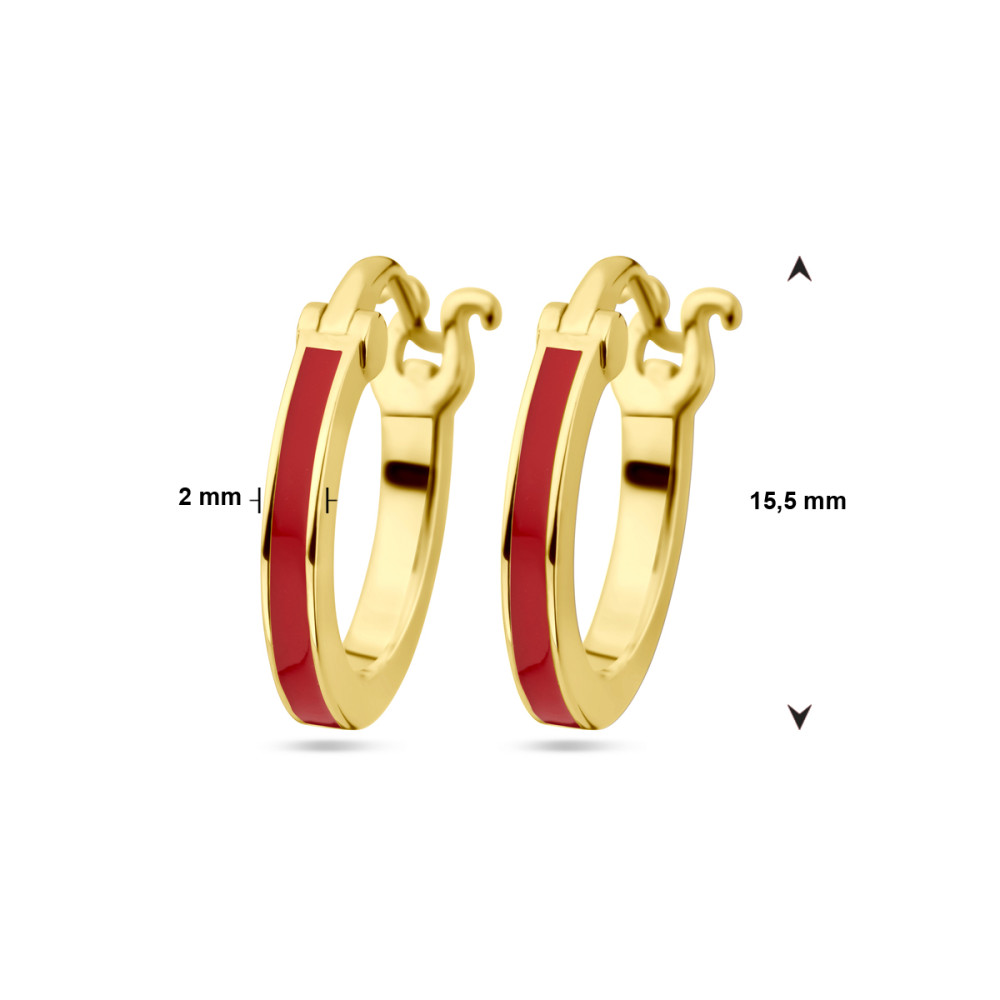 goudkleurige-klapoorringen-met-rode-emaille-streep-diameter-15-5-mm