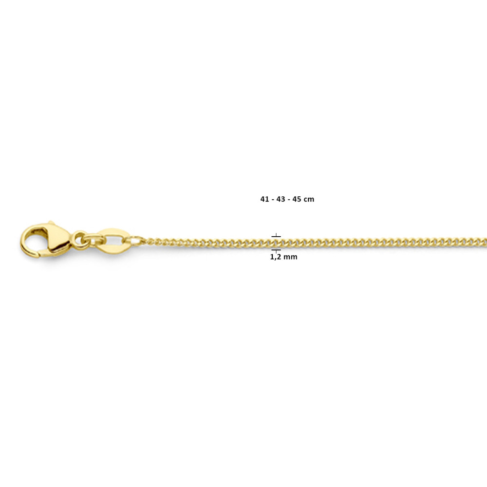 gourmet-1-2-mm-schakelcollier-zonder-hanger-18-karaat-goud-lengte-verstelbaar-41-45-cm