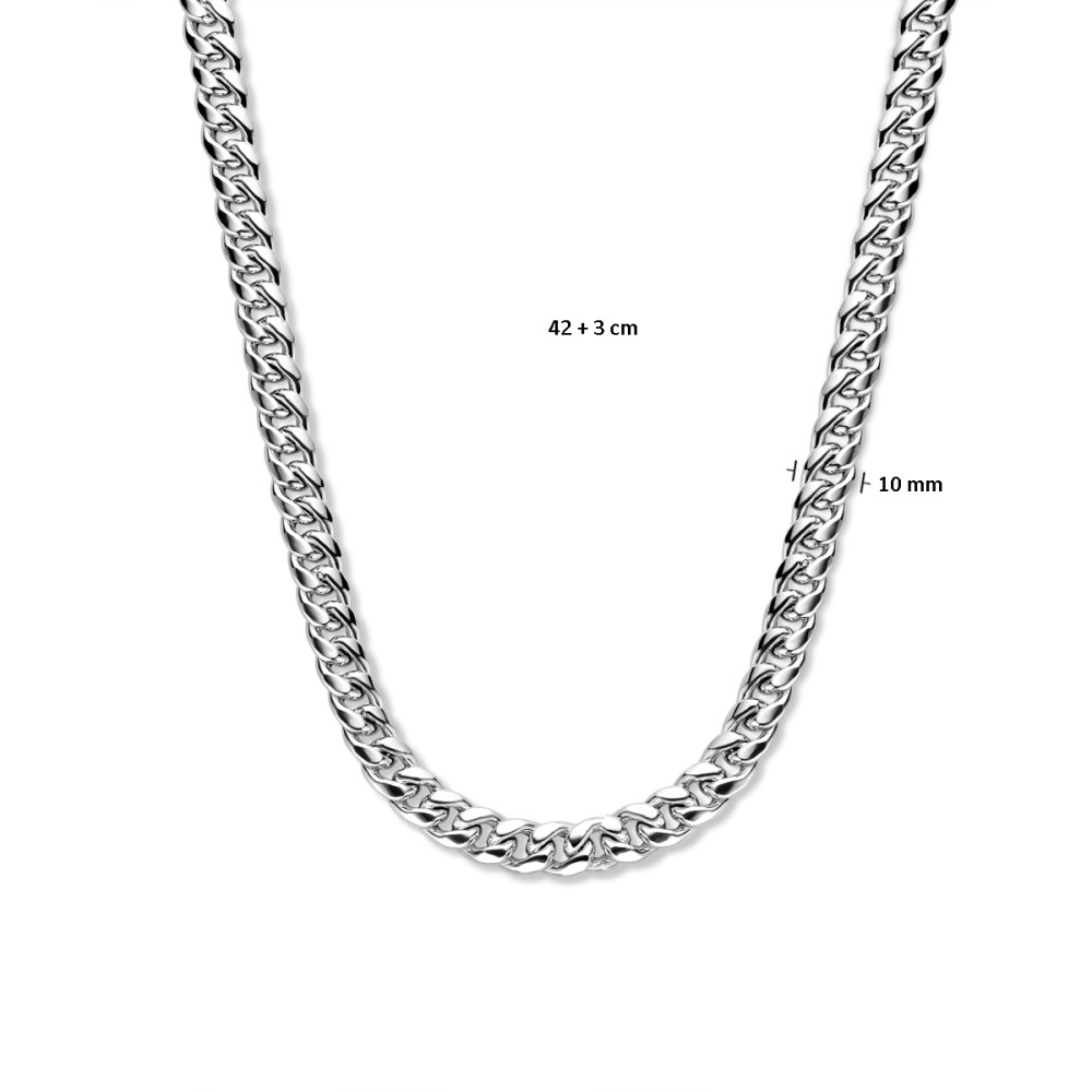 gourmet-10-mm-schakelketting-zilver-gerhodineerd-lengte-verstelbaar-42-45-cm
