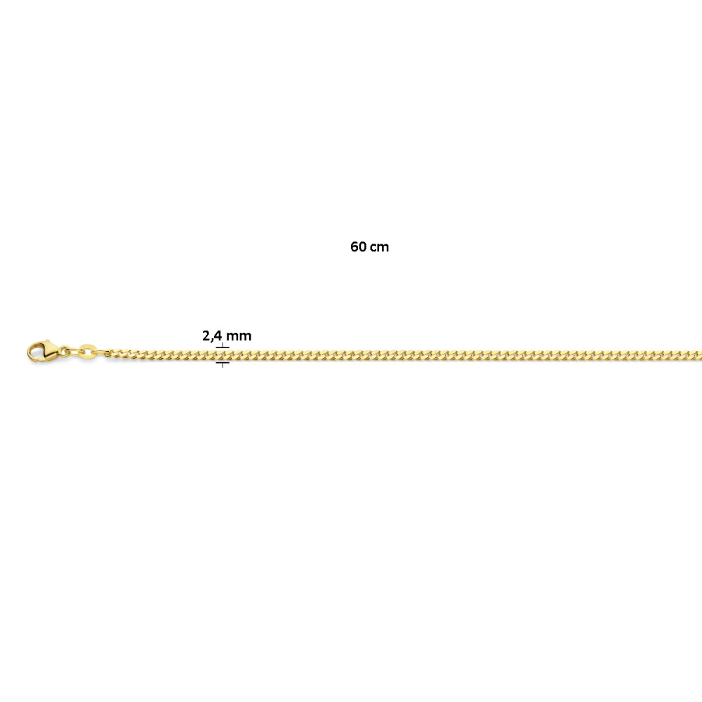 gourmet-2-4-mm-schakelcollier-14-karaat-goud-lengtes-50-60-cm/lengte-60-cm