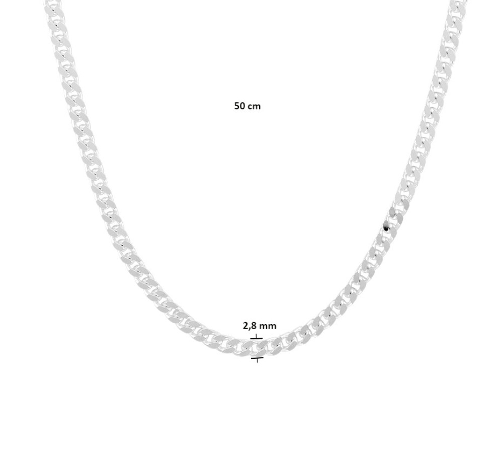 gourmet-2-8-mm-zilveren-schakelcollier