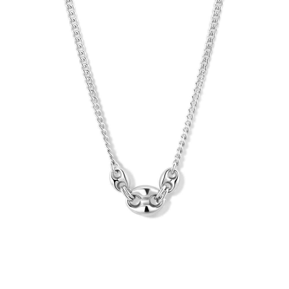 gourmet-3-mm-schakelcollier-zonder-hanger-gerhodineerd-zilver-lengte-verstelbaar-42-45-cm