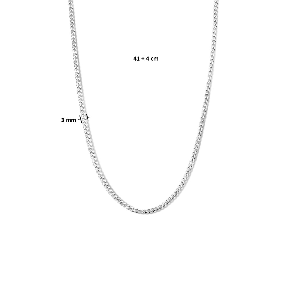 gourmet-3-mm-schakelketting-gerhodineerd-zilver-lengte-verstelbaar-41-45-cm