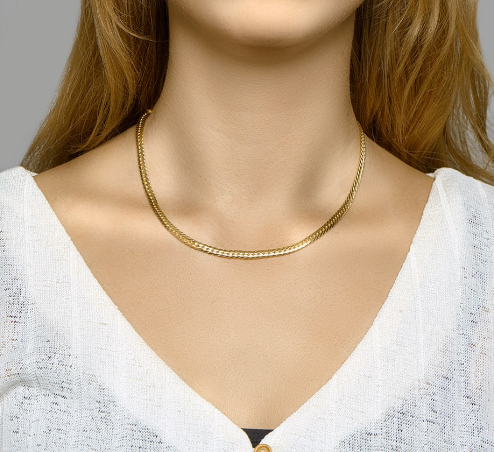 gourmet-4-7-mm-schakelcollier-goud-zilgold-collectie-lengte-45-cm