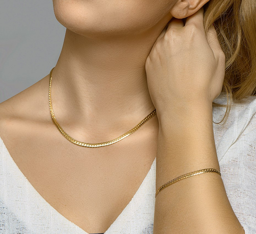 gourmet-4-7-mm-schakelcollier-goud-zilgold-collectie-lengte-45-cm