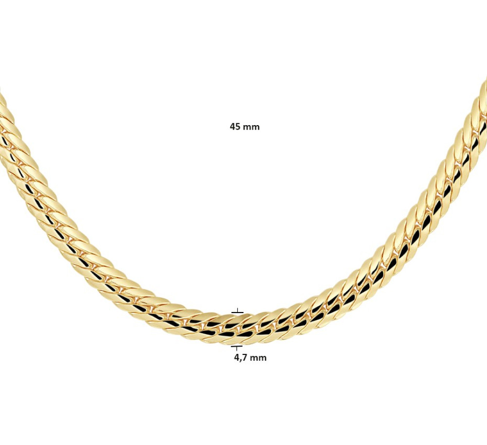gourmet-4-7-mm-schakelcollier-goud-zilgold-collectie-lengte-45-cm