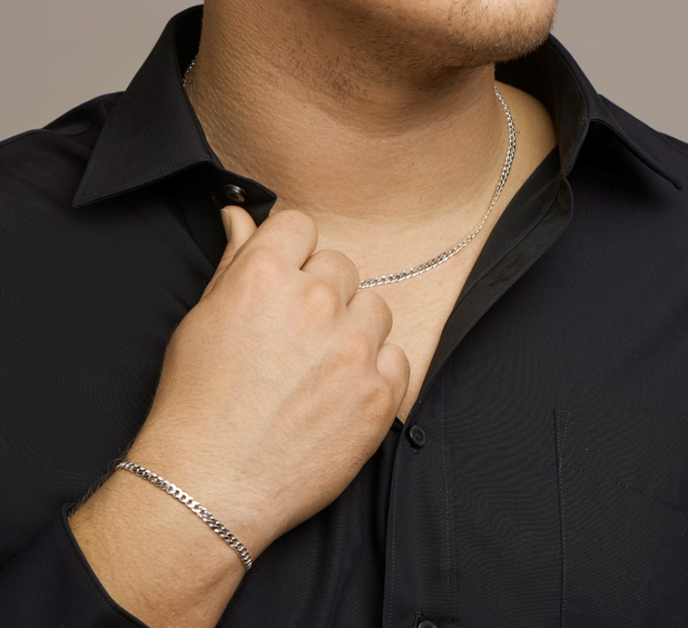 gourmet-collier-met-4-3-mm-zilveren-schakels