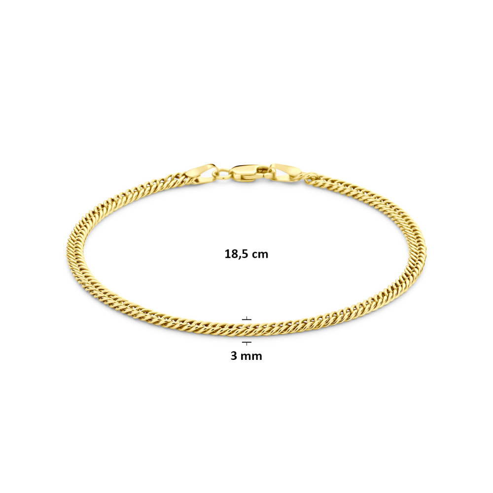 gourmet-schakelarmband-zilgold-14-karaat-goud-glanzend-3-mm-breedte-lengte-18-5-cm