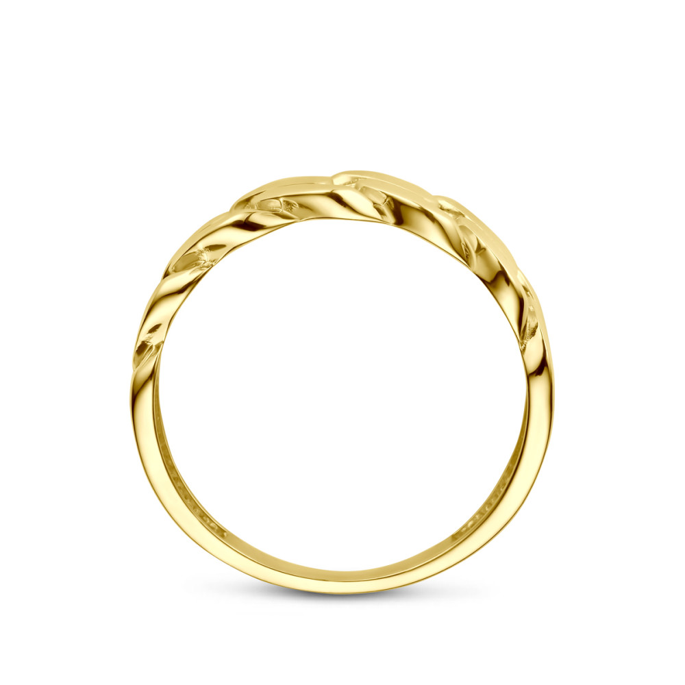 gourmet-schakelring-dames-14-karaat-goud-glanzend-5-5-mm-breedte