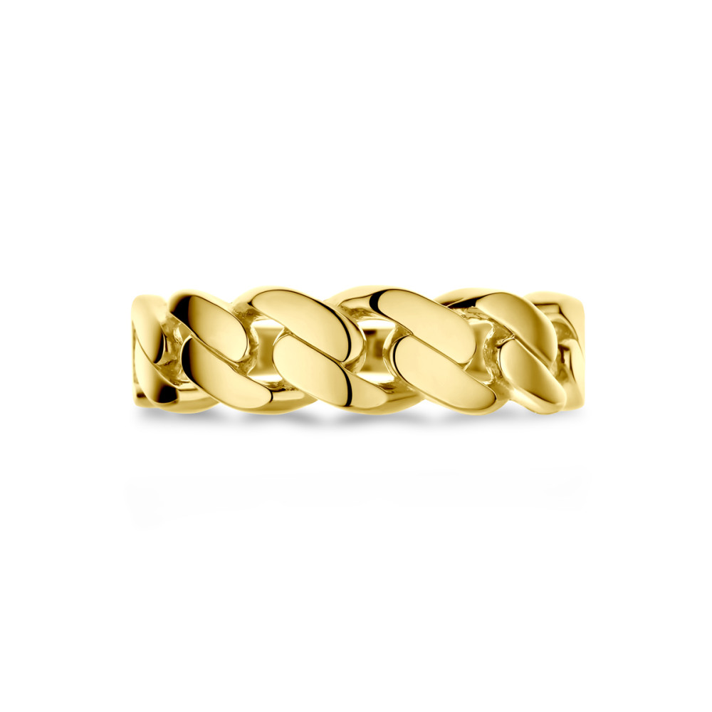 gourmet-schakelring-dames-14-karaat-goud-glanzend-5-5-mm-breedte