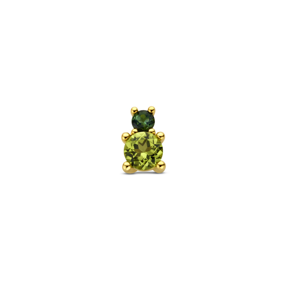 groene-rond-hanger-14-karaat-goud-en-briljant-geslepen-peridoot-en-toermalijn-6-mm-breed-x-8-5-mm-hoog