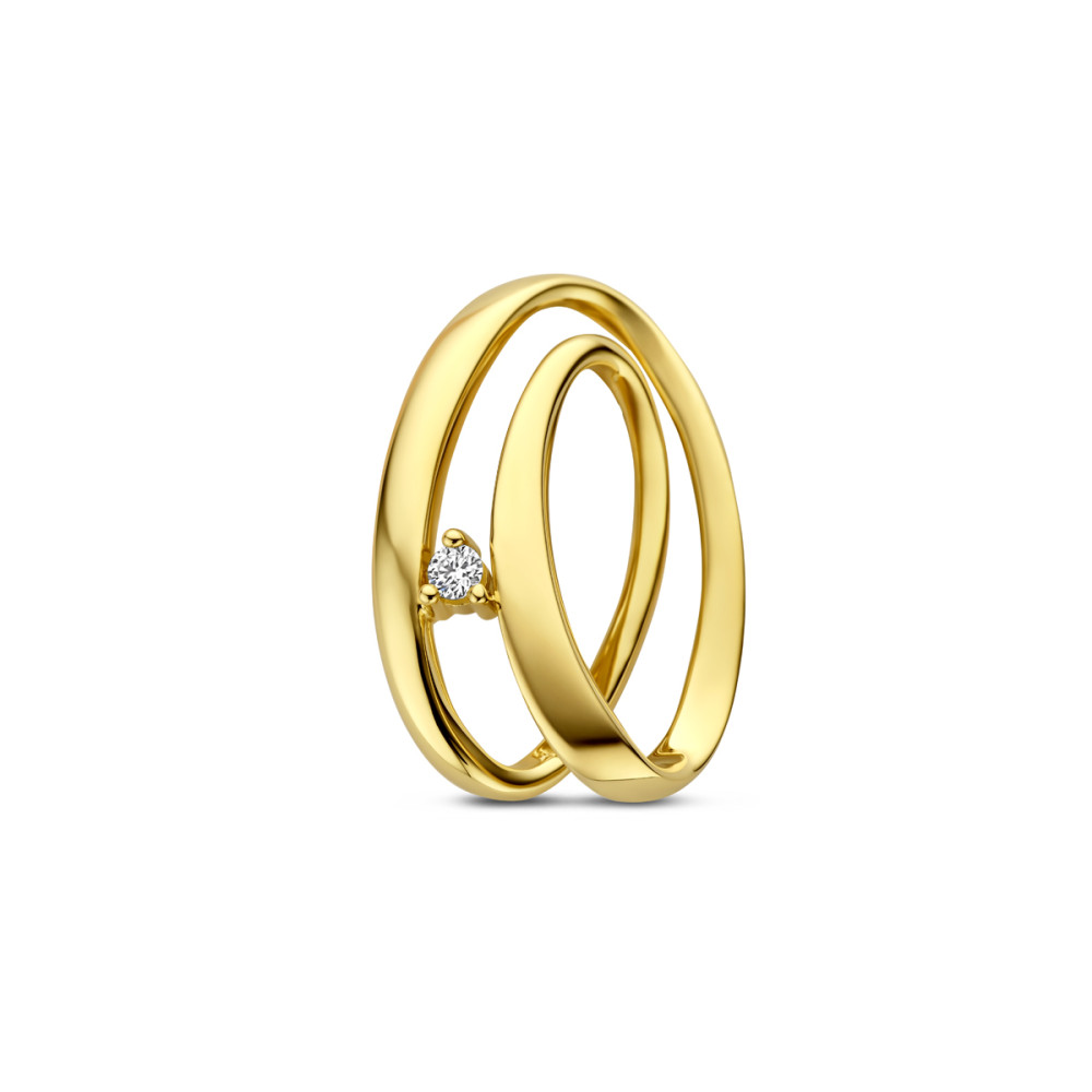 hanger-14-karaat-gouden-ovalen-en-diamant-0-03-crt-13-mm-breed-x-19-mm-hoog